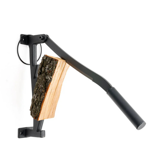 Wood Bracket for Easy Wood Splitting without an Axe for Fireplace