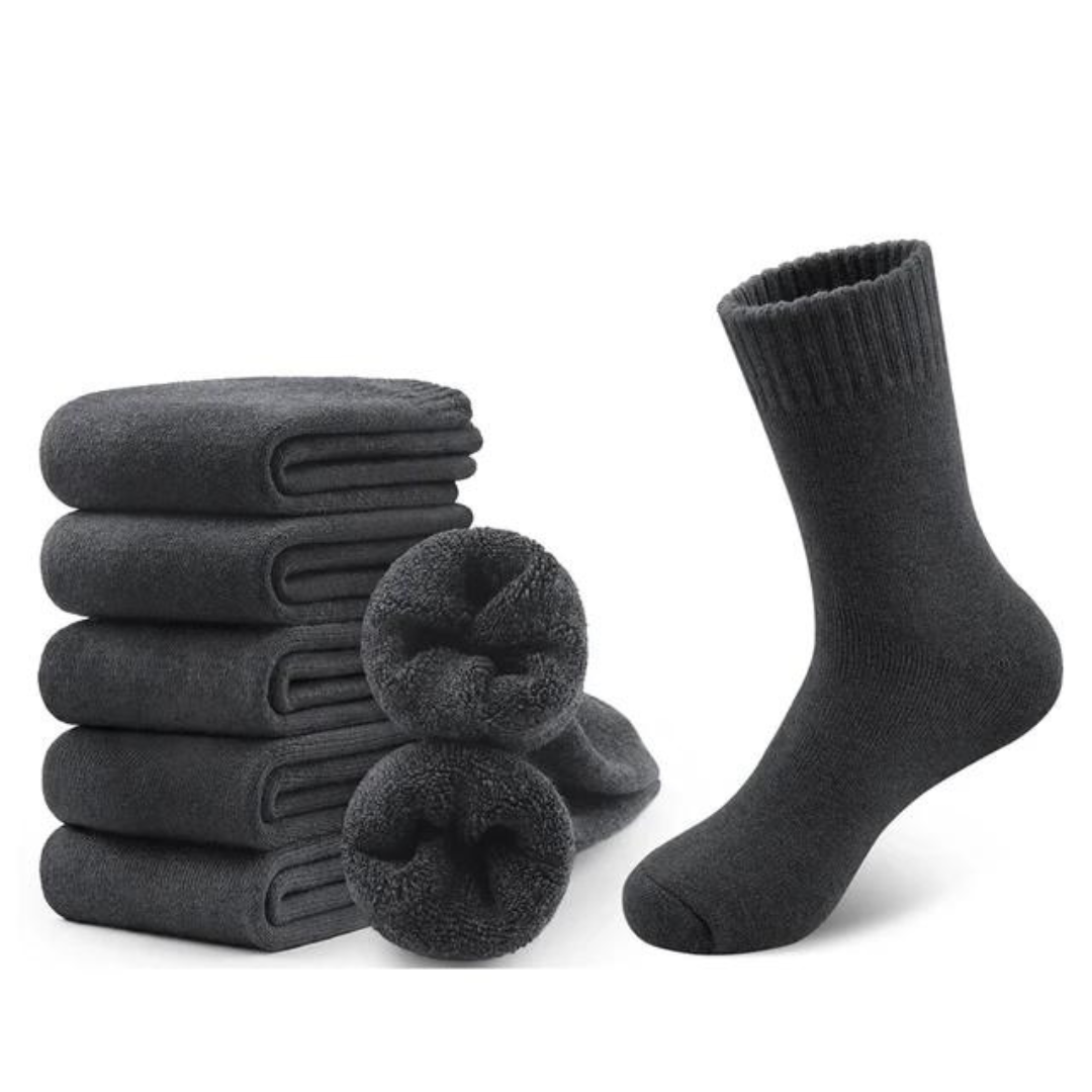 5-Pair Warm Winter Stockings - Comfort & Protection