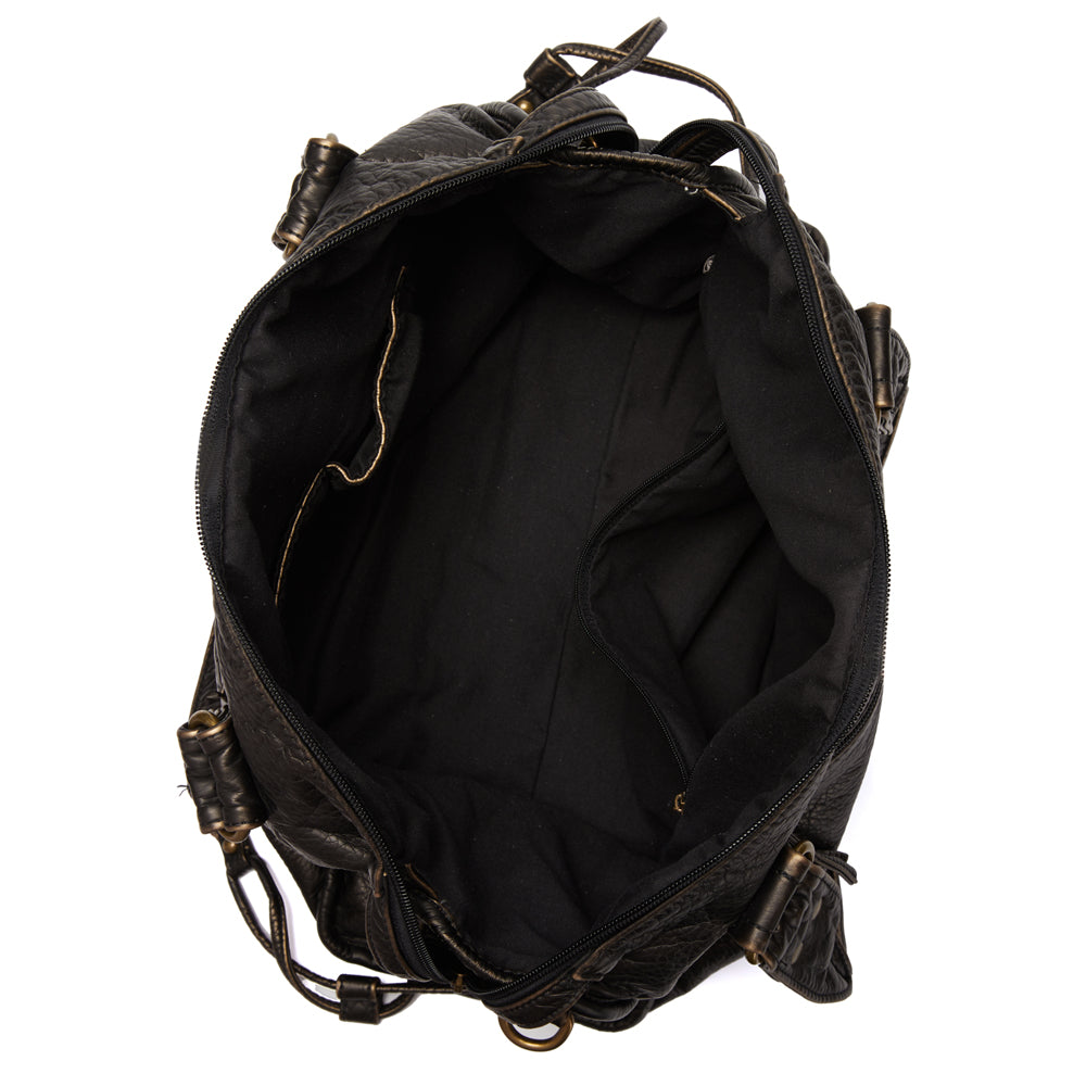 Elegant Black Handbag - Timeless Design, Genuine Leather