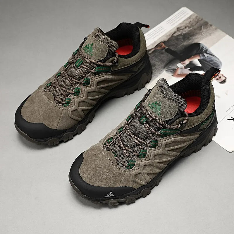 HikeUp Leather Hiking Shoes - Durable, Comfortable & Stylish