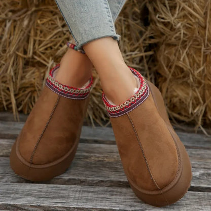 Trendy Comfort Slippers - Plush Lining & Suede Design