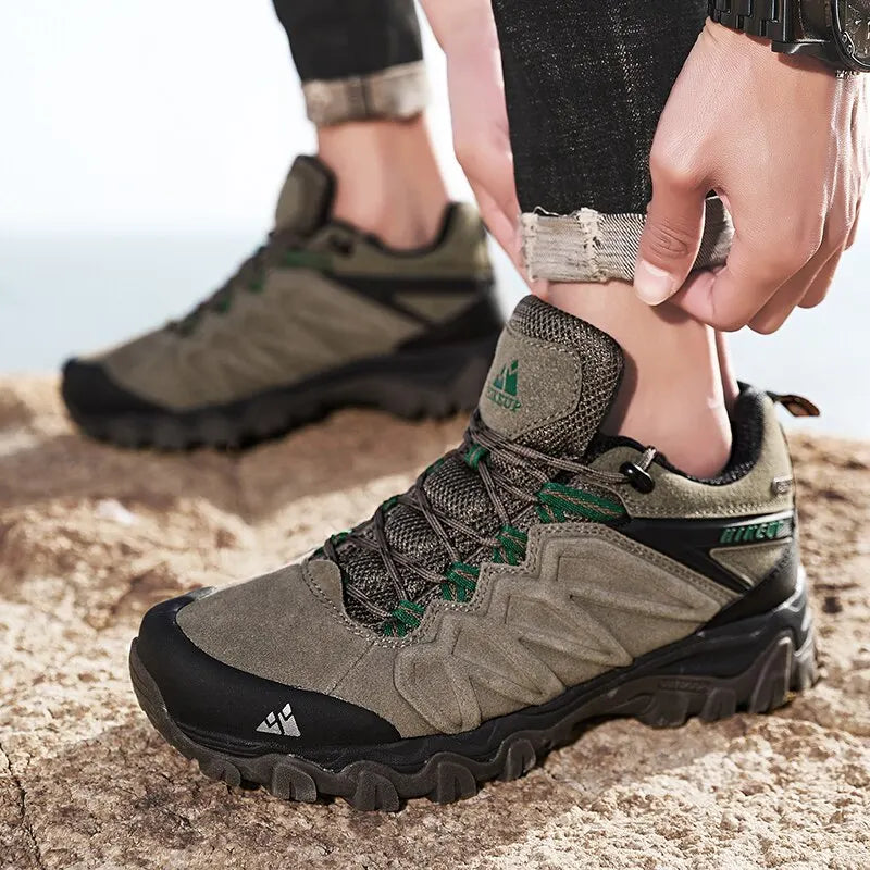 HikeUp Leather Hiking Shoes - Durable, Comfortable & Stylish