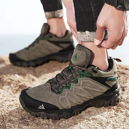 HikeUp Leather Hiking Shoes - Durable, Comfortable & Stylish