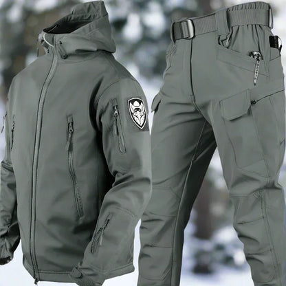 Weatherproof Set with Jacket and Pants for Outdoor Adventures