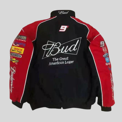 Vintage Budweiser Racing Jacket for Fans and Collectors