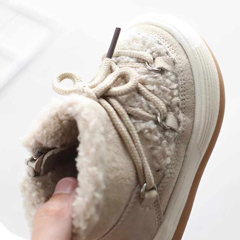 Unisex Winter Boots - Plush Lining, Zipper & Non-Slip Sole