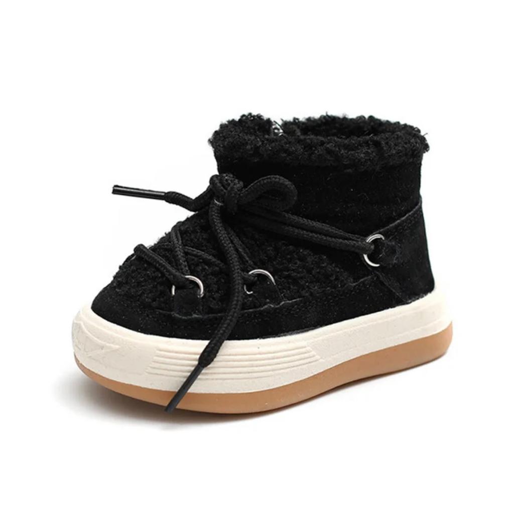 Unisex Winter Boots - Plush Lining, Zipper & Non-Slip Sole