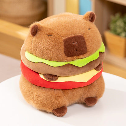 Capy Cutie Plush Pillow with Backpack Cozy Decorative