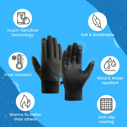 Arcticz Premium Thermo Gloves – Waterproof & Touchscreen Compatible