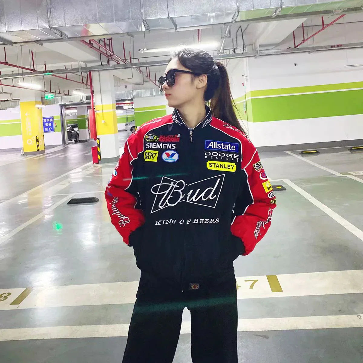 Vintage Budweiser Racing Jacket for Fans and Collectors