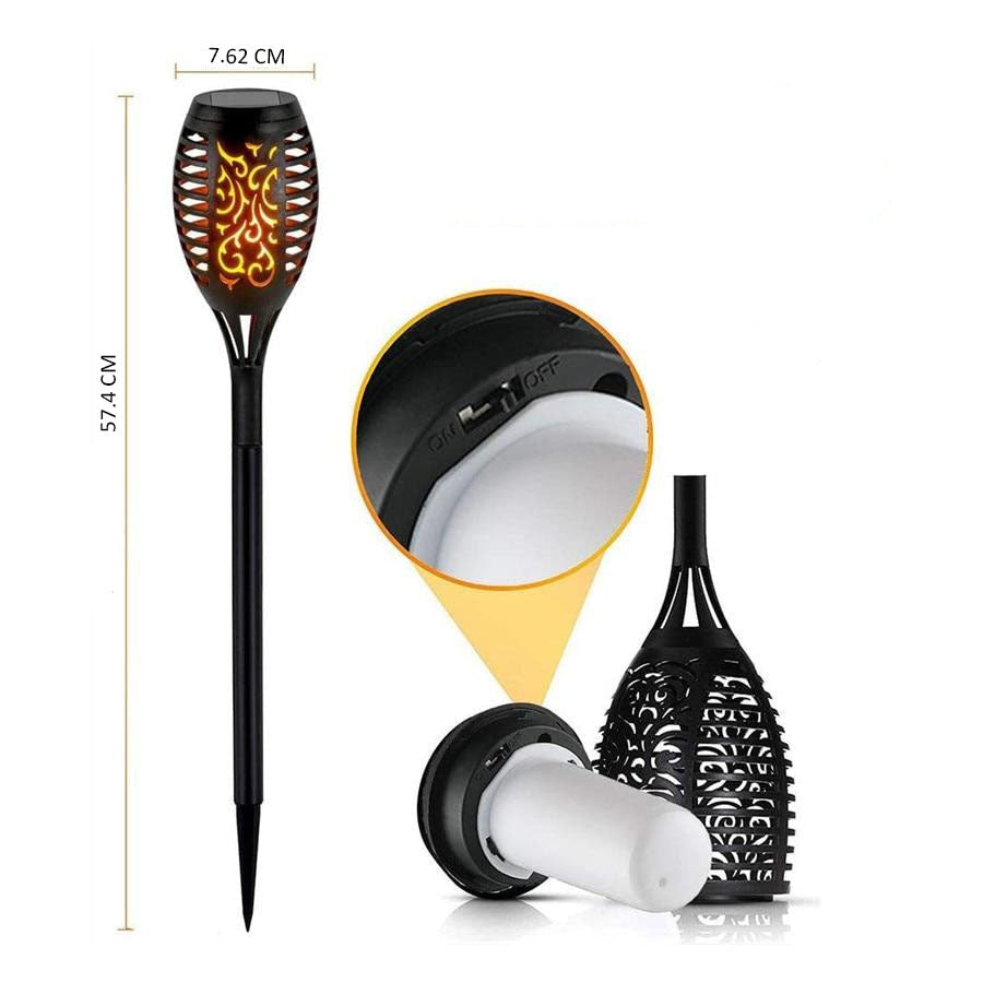 LED Solar Torch Lights for Garden – Weatherproof & Eco-Friendly