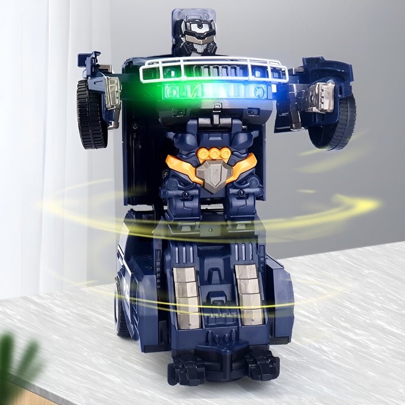 Roborace Transforming Car Robot – LED Lights & Interactive Toy