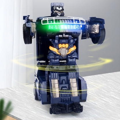 Roborace Transforming Car Robot – LED Lights & Interactive Toy