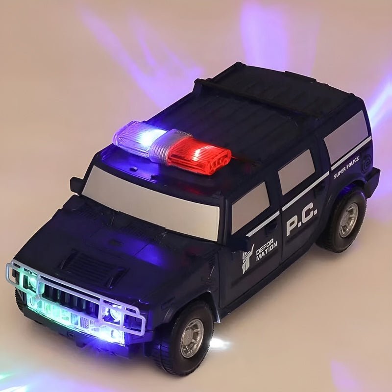 Roborace Transforming Car Robot – LED Lights & Interactive Toy