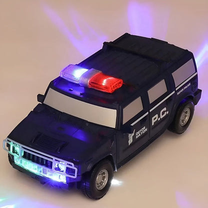 Roborace Transforming Car Robot – LED Lights & Interactive Toy