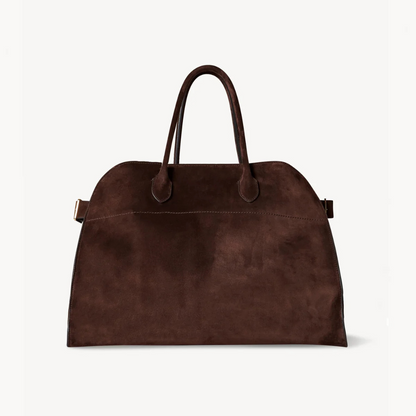 Classic Leather Handbag, Versatile for Work and Office