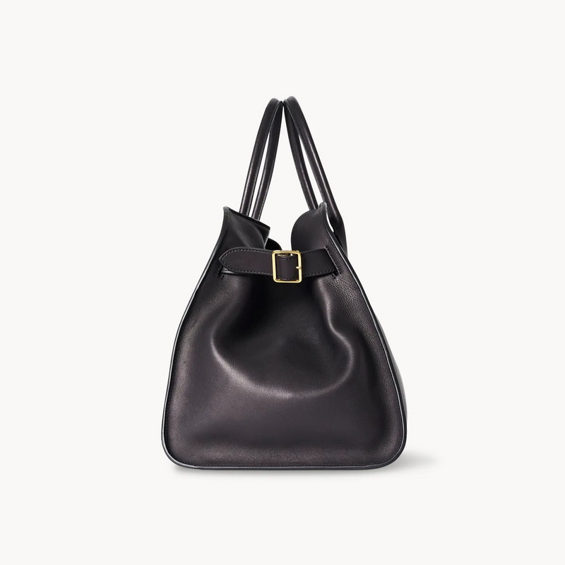 Classic Leather Handbag, Versatile for Work and Office