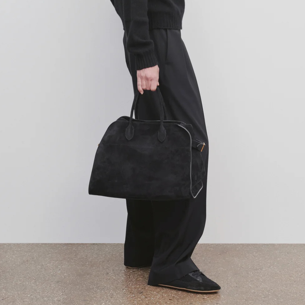 Classic Leather Handbag, Versatile for Work and Office